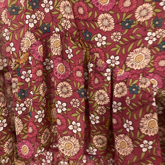 Floral Pink Blouse with Lace Trim NWTS - Picture 3 of 11